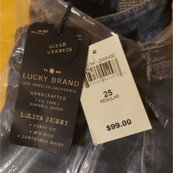 Lucky Brand Women's Lolita Skinny Jean, 25 Regular (Cairnes) NWT - Picture 3 of 3